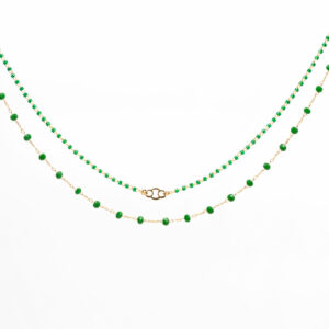 Collier double-rangs minimaliste