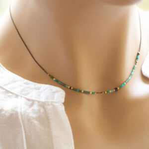 Collier perlé ultra-fin