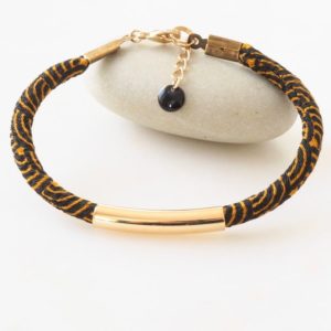 Bracelet japonais noir et brun